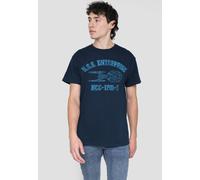 Star Trek Enterprise E Athletic Unisex T-Shirt, Navy | Size: Large Star Trek Navy L