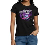Star Trek Enterprise Planet Women's T-Shirt Black