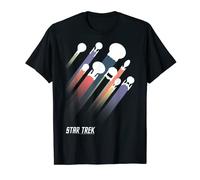 Star Trek Federation Spaceships Rainbow Pride Stripes T-Shirt
