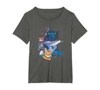 Star Trek Feline Galaxy T-Shirt, Women's Plus, Asphalt Grey, 2X