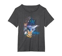 Star Trek Feline Galaxy T-Shirt, Women's Plus, Dark Heather Grey, 2X