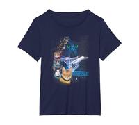 Star Trek Feline Galaxy T-Shirt, Women's Plus, Navy Blue, 3X