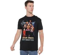 Star Trek Feline Galaxy Unisex T Shirt, Black, Large