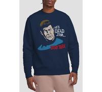 Star Trek He'S Dead Jim Crew Sweatshirt, Navy | Size: Medium Star Trek Navy M