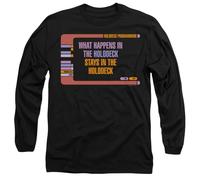 Star Trek Holodeck Secrets Unisex Long Sleeve T Shirt, Black, X-Large