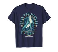 Star Trek IV: The Voyage Home Save The Whales Collection T-Shirt, Men, Navy Blue, 4X-Large