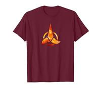Star Trek Klingon Logo T-Shirt, Men, Burgundy, Small