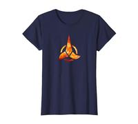 Star Trek Klingon Logo T-Shirt, Women, Navy Blue, Large