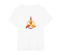 Star Trek Klingon Logo T-Shirt, Women's Plus, White, 3X