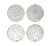 Star Trek Limited Edition .999 Silver Plated Starfleet Divisions Medallion Collection in Metallics Star Trek Metallics