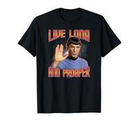 Star Trek Live Long and Prosper T-Shirt, Men, Black, X-Large