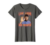Star Trek Live Long and Prosper T-Shirt, Women, Asphalt Grey, Small