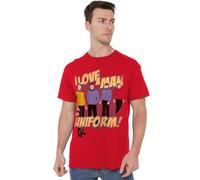 Star Trek Man in Uniform Unisex T Shirt, Red, XX-Large