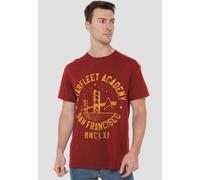 Star Trek Men's Collegiate Bridge T-Shirt, Cardinal in Red | Size: 2XL Star Trek Red 2XL
