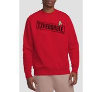 Star Trek Men's Expendable Crew Sweatshirt, Red | Size: Small Star Trek Red S