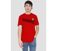 Star Trek Men's Expendable T-Shirt-Red in Red | Size: XL Star Trek Red XL