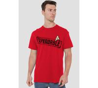 Star Trek Men's Expendable T-Shirt, Red | Size: Small Star Trek Red S