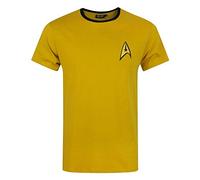 Star Trek Men's Regular Fit Short Sleeve T-Shirt, Yellow, Large