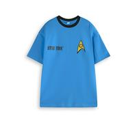 Star Trek Men's Short Sleeved T-Shirt | Blue | Official Merch | Size: Small Star Trek Blue S