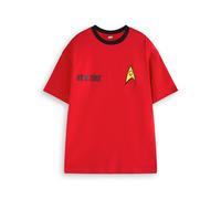 Star Trek Men's Short Sleeved T-Shirt | Red | Official Merch | Size: 2XL Star Trek Red 2XL