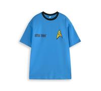 Star Trek Men's T-Shirt | Uniform Graphic Tee for Adults | Iconic Outfit Short-Sleeved Top for Trekkies | Comic Book Movie Film Sci-Fi Apparel Gift for Him