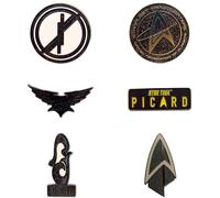 Star Trek Mystery Enamel Pin Blind Box Series, Starfleet Headquarters, Picard Title Logo, La Sirena Insignia, The Raptor's Wings Insignia, Starfleet Insignia, or The Fenris Rangers Insignia