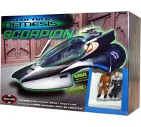 Star Trek Nemesis Scorpion Fighter Snap Together Model Kit w/ Bonus Picard and Data Figures by Polar Lights