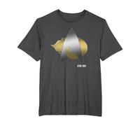 Star Trek Next Generation Kitty Cat Logo T-Shirt, Men's Big and Tall, Dark Heather Grey, 2X Tall