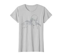 Star Trek Next Generation Picard Face Palm T-Shirt, Women, Silver Grey, X-Large