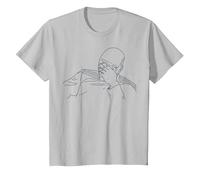 Star Trek Next Generation Picard Face Palm T-Shirt, Youth, Silver Grey, Large