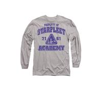 Star Trek Old School Long Sleeve T-Shirt, Athletic Heather in Grey | Size: XL Star Trek Grey XL