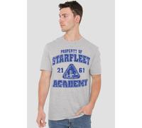 Star Trek Old School T-Shirt, Athletic Heather in Grey | Size: 2XL Star Trek Grey 2XL