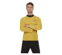 Star Trek Original Series Command Uniform Adults Fancy Dress Gold Costume Top