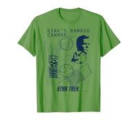 Star Trek Original Series Kirk Bamboo Canon T-Shirt, Men, Grass Green, Medium