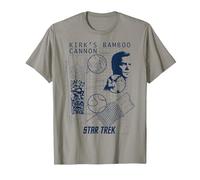 Star Trek Original Series Kirk Bamboo Canon T-Shirt, Men, Slate Grey, Large