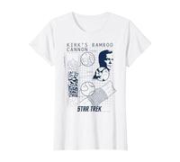 Star Trek Original Series Kirk Bamboo Canon T-Shirt, Women, White, Medium