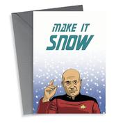 star trek picard Christmas Card 14556