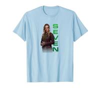 Star Trek: Picard Seven of Nine T-Shirt, Men, Baby Blue, Small
