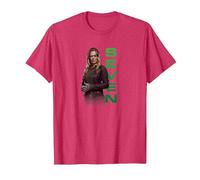 Star Trek: Picard Seven of Nine T-Shirt, Men, Red Heather, 3X-Large