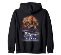 Star Trek Picard The Last Generation Poster Zip Hoodie