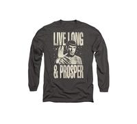 Star Trek Prosper Long Sleeve T-Shirt, Charcoal | Size: Large Star Trek Charcoal L