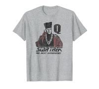 Star Trek Q Point T-Shirt, Men, Heather Grey, XX-Large