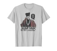 Star Trek Q Point T-Shirt, Men, Silver Grey, 3X-Large