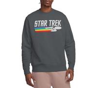 Star Trek Rainbow Trail Crew Sweatshirt, Charcoal, Medium