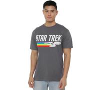Star Trek Rainbow Trail Unisex T Shirt, Charcoal, X-Large