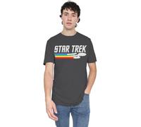 Star Trek Rainbow Trail Unisex T Shirt, Charcoal, XXX-Large