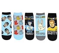 Star Trek Spock Trek Yourself Before You Wreck Yourself Juniors/Womens 5 Pack Ankle Socks