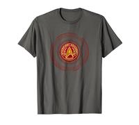 Star Trek Starfleet Command Badge T-Shirt, Men, Asphalt Grey, XX-Large