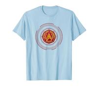Star Trek Starfleet Command Badge T-Shirt, Men, Baby Blue, XX-Large