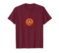 Star Trek Starfleet Command Badge T-Shirt, Men, Burgundy, XX-Large